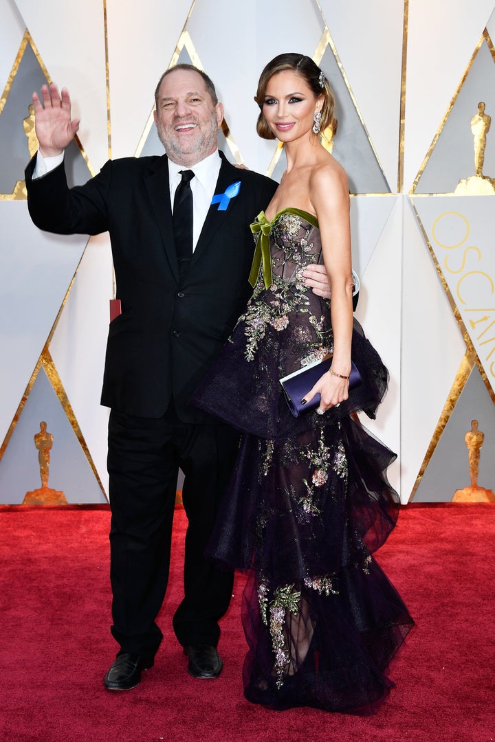 Harvey Weinstein and Georgina Chapman attend the Academy Awards on Feb. 26, 2017. 