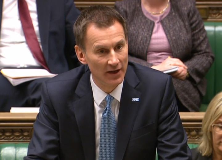 Health secretary Jeremy Hunt