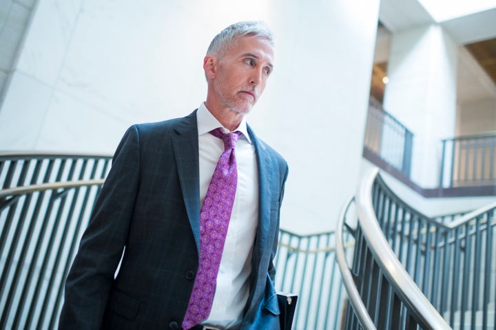 Rep. Trey Gowdy (R-S.C.) arrives for a House Intelligence Committee on July 25, 2017. 