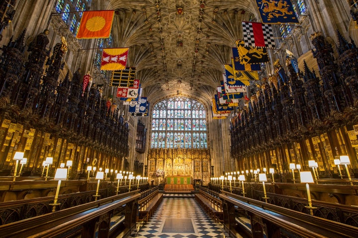 A look inside St. George's Chapel at Windsor Castle.