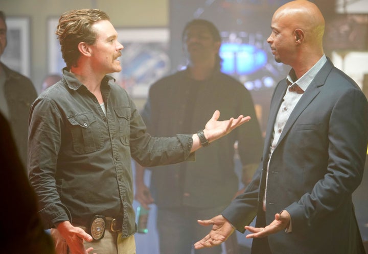 Clayne Crawford and Damon Wayans in the TV series "Lethal Weapon."