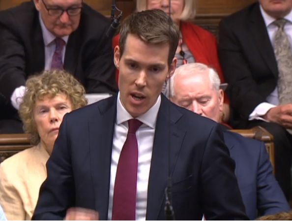 Labour MP Matthew Pennycook during PMQs