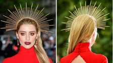 Amber Heard's Met Gala Headband Was $32 And Made Of Zip Ties