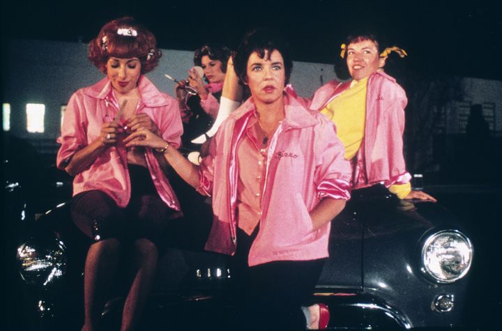 Didi with the rest of the Pink Ladies in 'Grease'