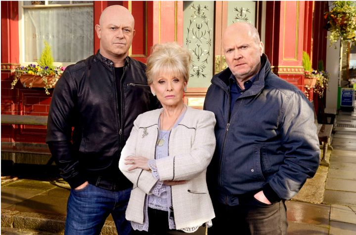 <strong>Dame Barbara played Peggy Mitchell in EastEnders</strong>