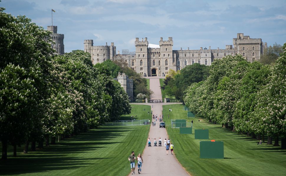 Thames Valley Police have banned eager onlookers from camping along the route of the couple's carriage procession in Windsor 