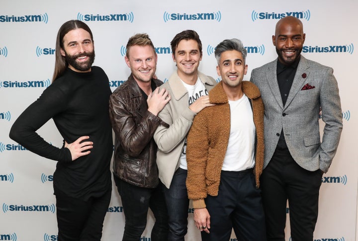 Jonathan Van Ness, Bobby Berk, Anthoni Porowski, Tan France and Karamo Brown visit SiriusXM Studios.