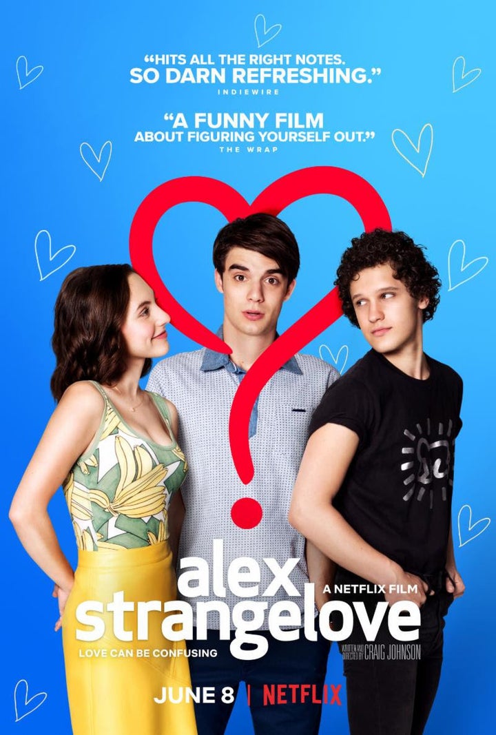 Netflix's "Alex Strangelove" finds a suburban teen caught between a girlfriend and a new gay pal.