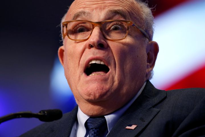Former New York Mayor Rudy Giuliani, now one of President Donald Trump's attorneys, abruptly resigned from his law firm, Greenberg Traurig.