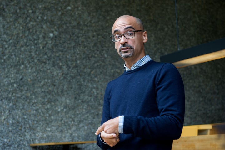 Junot Díaz, seen at a festival in 2014, has stepped down from his role as chairman of the Pulitzer Prize board.