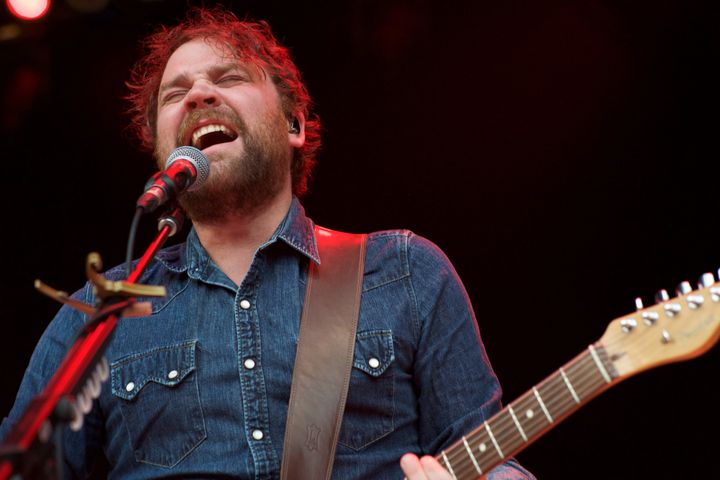 Scott Hutchison performs with the band Frightened Rabbit at The Greek Theatre in 2017.