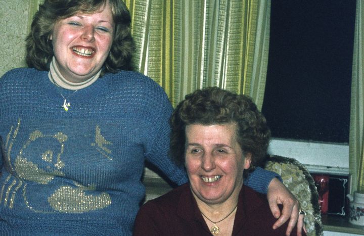 Pam Jarvis and her mum.