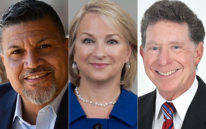 Left to right: Greg Edward, Susan Wild and John Morganelli are Democratic frontrunners for Pennsylvania's 7th Congressional District. The primary is on Tuesday.