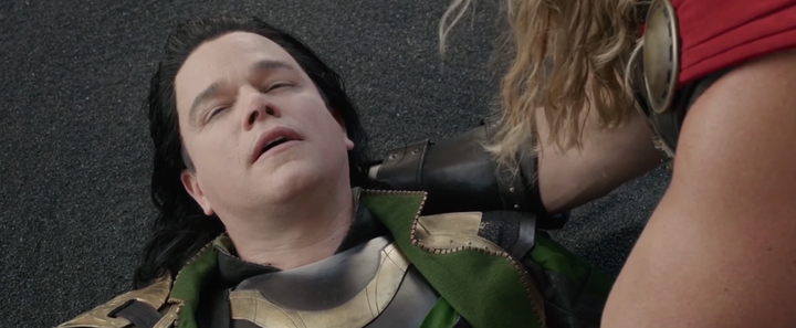 Matt Damon as an actor playing Loki in