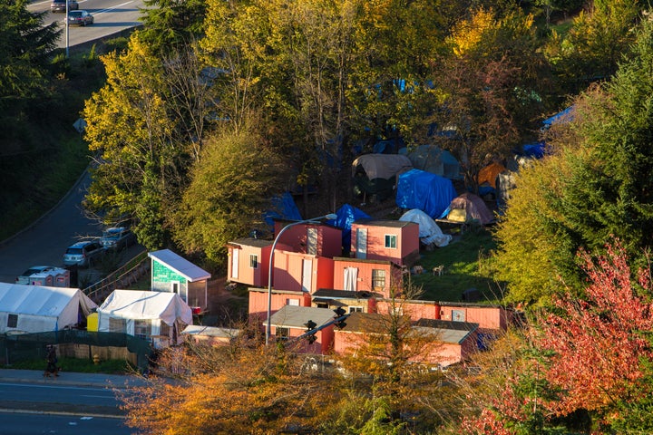 Housing built for the homeless in Seattle.