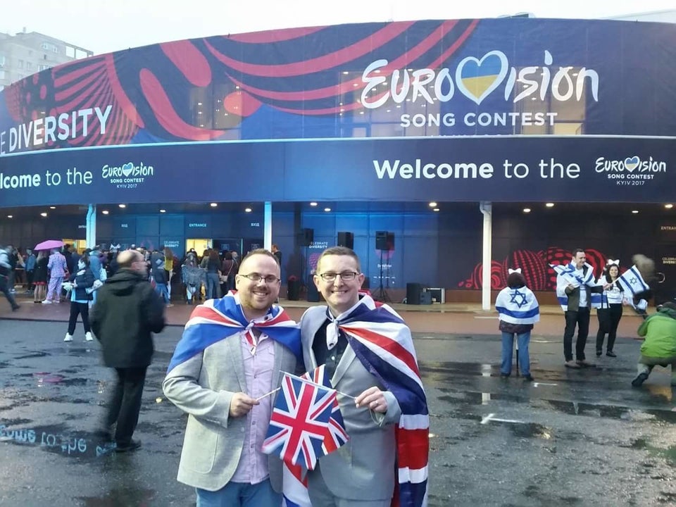 Alasdair and John at last year's Song Contest