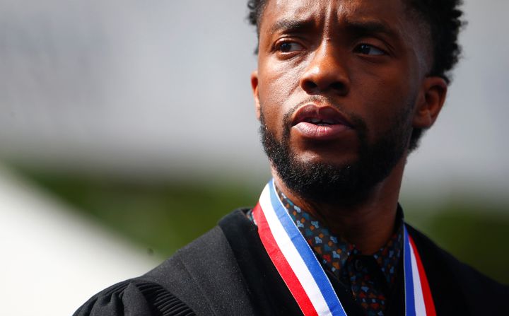 Boseman at Howard University on Saturday.