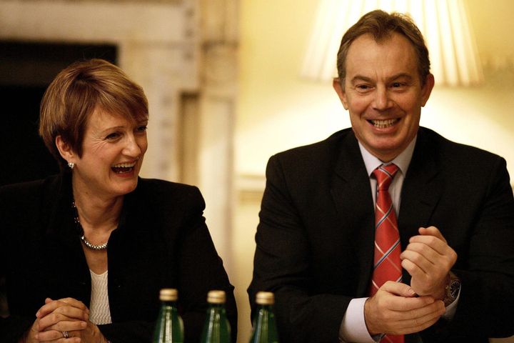 Jowell alongside former prime minister Tony Blair