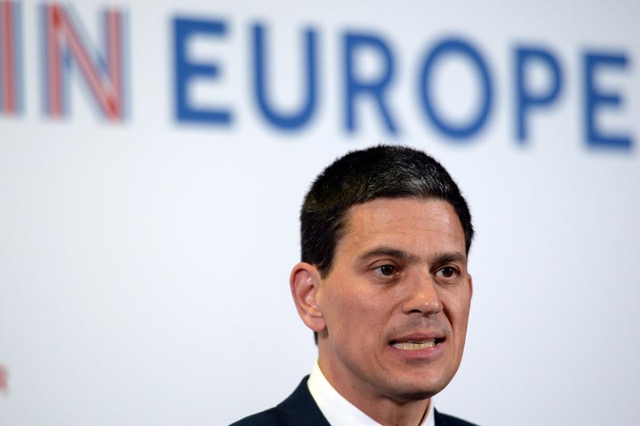 David Miliband will share a stage with ex-Lib Dem leader Nick Clegg and the former Tory Education Secretary, Nicky Morgan.