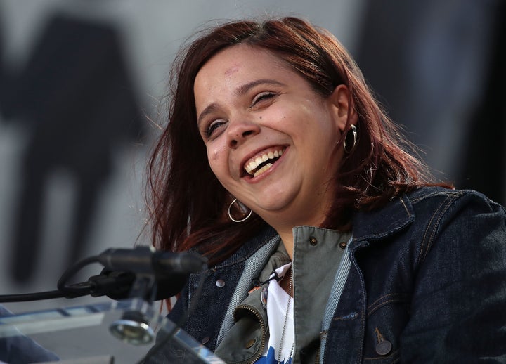 Fuentes speaks during the march for our life rally on March 24 in Washington