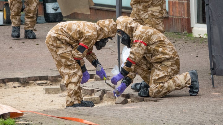 The military was involved in the clean up following the Salisbury nerve agent attack 