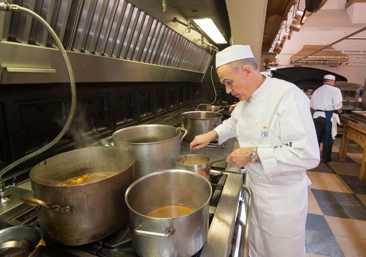 Royal chef Mark Flanagan at the royal kitchen at Windsor Castle.