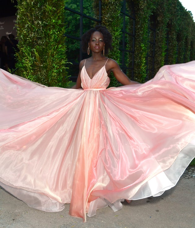 Lupita Nyong'o attends Chopard Secret Night during the 71st annual Cannes Film Festival at Chateau de la Croix des Gardes on 11 May 2018 in Cannes, France.