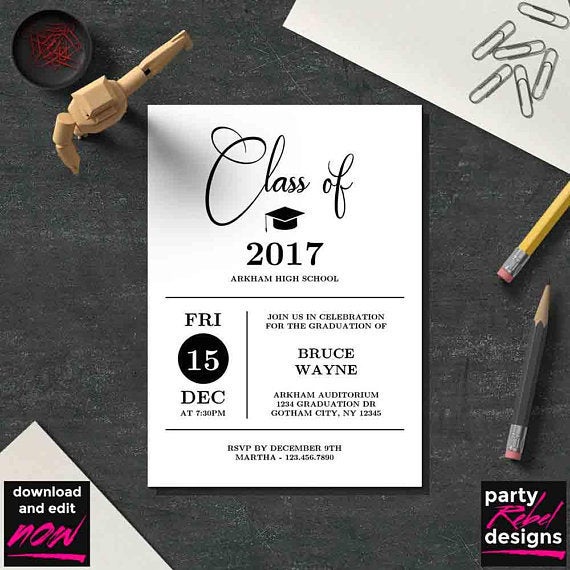 graduation invitations ideas homemade