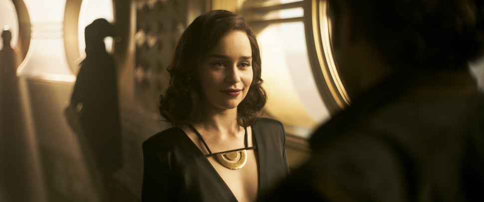 Emilia Clarke in "Solo: A Star Wars Story."