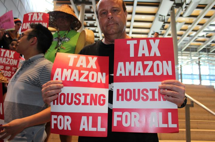 Sponsors of the tax said Seattle’s biggest-earning businesses should bear some burden for easing a shortage in low-cost housing that they helped create by driving up real estate prices.