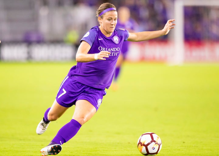 Orlando Pride midfielder Christine Nairn looks to shoot the ball during a match in April. If you limit yourself to just men's sports, you're missing out on a lot.