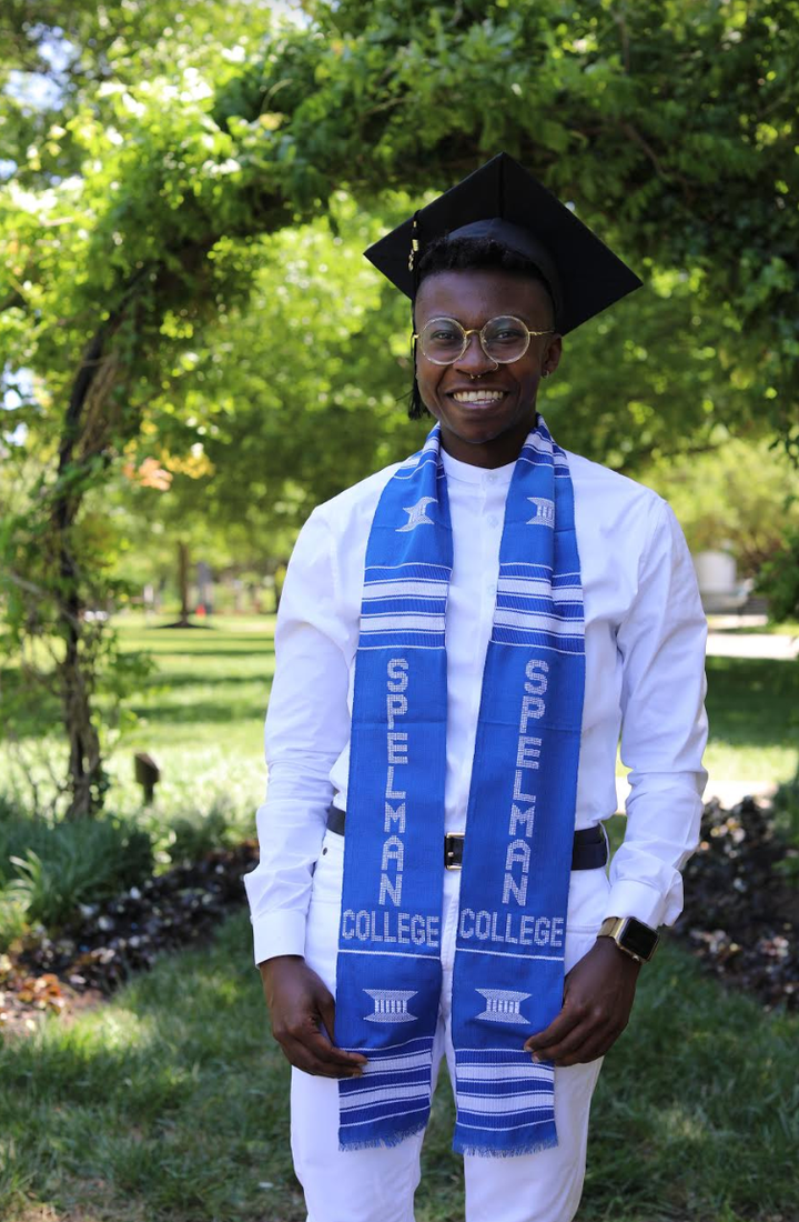 Keo Chaad O’Neal in his graduation attire, captured by Morehouse alum Bummah Ndeh.