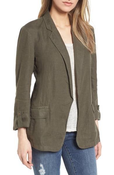 Caslon linen jacket best sale