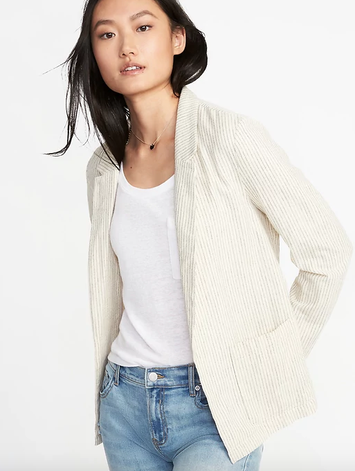 Lightweight linen jacket womens hotsell