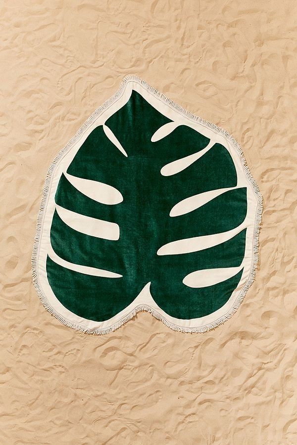 Monstera Leaf Oversized Beach Towel