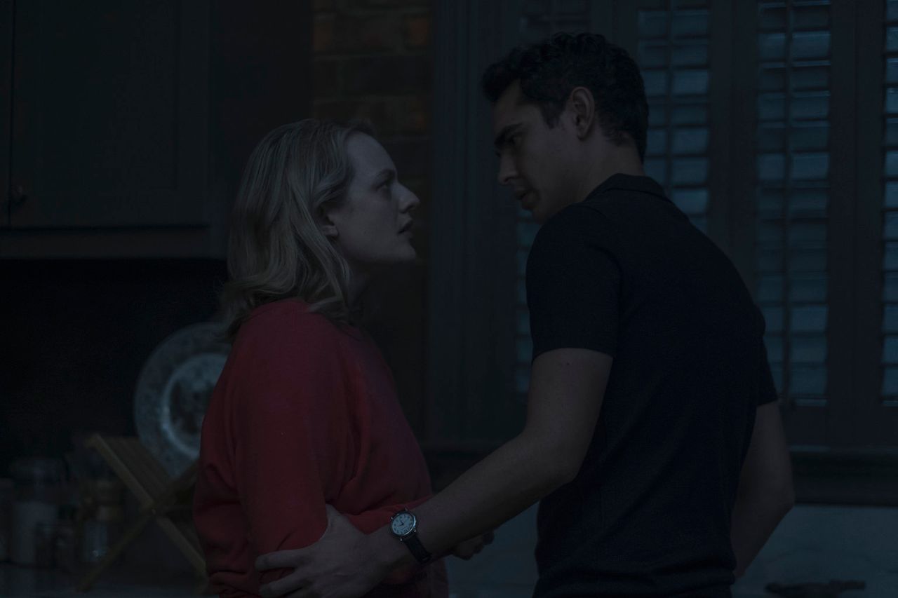 Elisabeth Moss and Max Minghella in "The Handmaid's Tale."