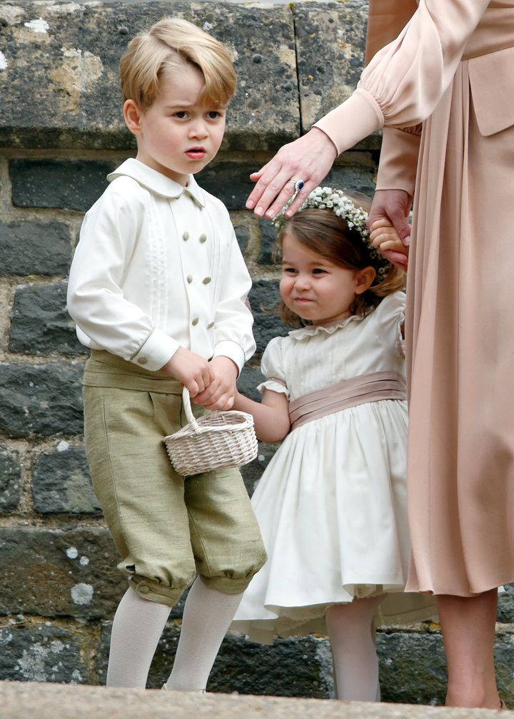 Prince George and Princess Charlotte were previously page boy and bridesmaid at their aunt Pippa Middleton's wedding.