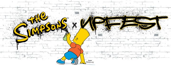 Upfest is collaborating with "The Simpsons" for this year's live street art festival in Bristol, southwest England.