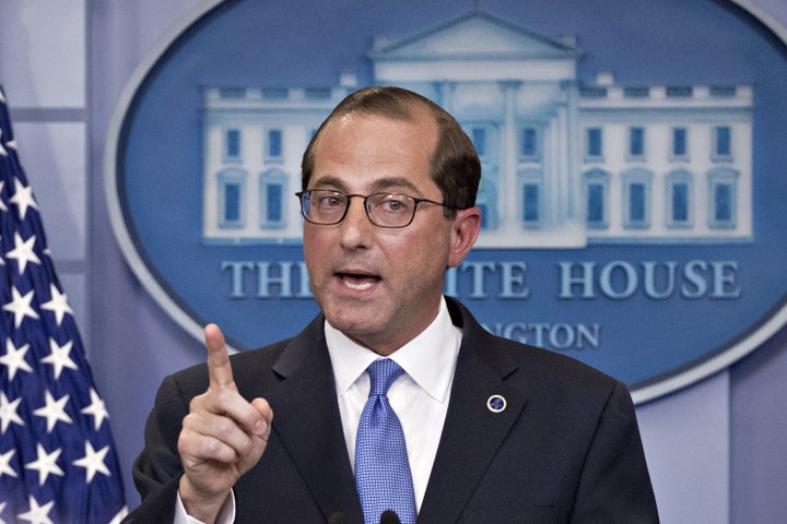 US Secretary of Health and Human Services Alex Azar