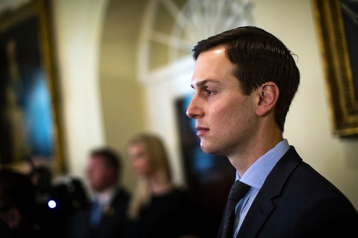 Jared Kushner at the White House on May 9. Rob Goldstone, who arranged a June 2016 meeting with Donald Trump campaign officials and a Russian lawyer, said Kushner “appeared somewhat agitated” because the lawyer focused on U.S. sanctions against Russia. 