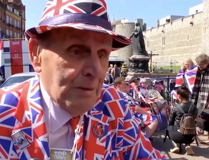 The suit is not typical royal wedding attire. 