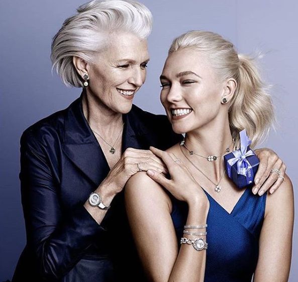 Swarovski produced one of the most diverse campaigns of Spring 2018, which starred 70-year-old Maye Musk.
