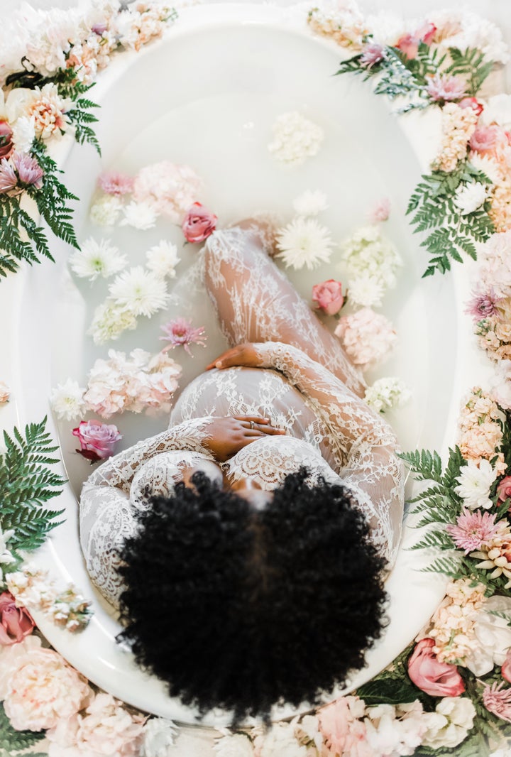 Santiago said she believes her milk bath photos touch on the symbolism of pregnancy and Mother Earth.