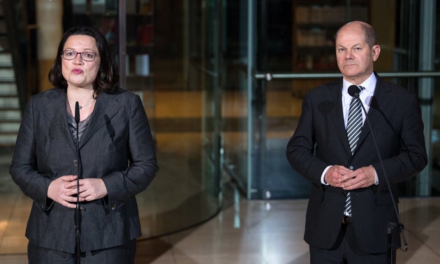Andrea Nahles und Olaf Scholz.