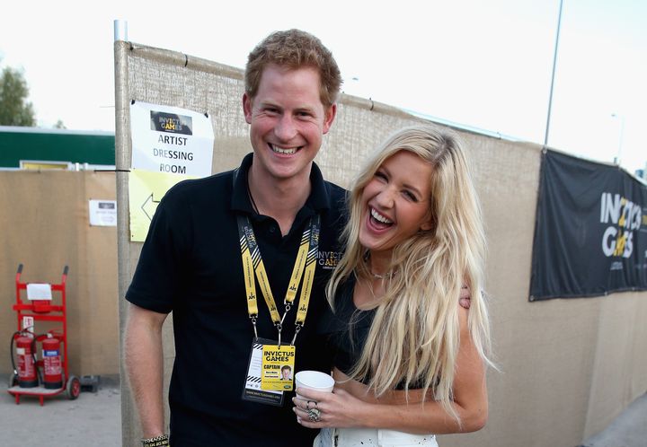 Prince Harry with Ellie Goulding at the Invictus Games closing ceremony in London on Sept. 14, 2014.