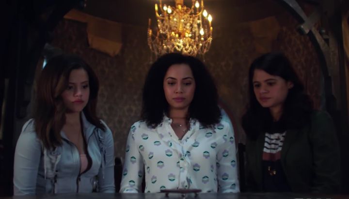 The Charmed Ones appear in a shot from the trailer.