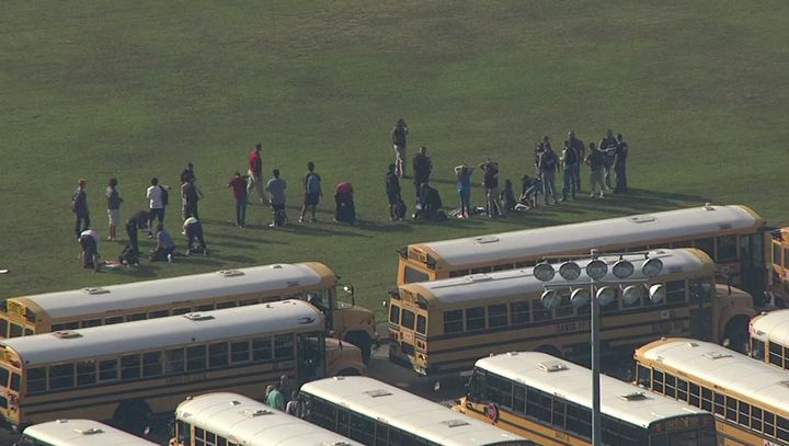 Students were evacuated from Santa Fe High School Friday morning. The high school serves about 1,500 students, according to statistics reported to the U.S. Department of Education.