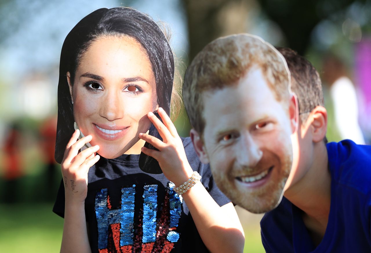 Looks familiar... royal fans don Meghan and Harry face masks 