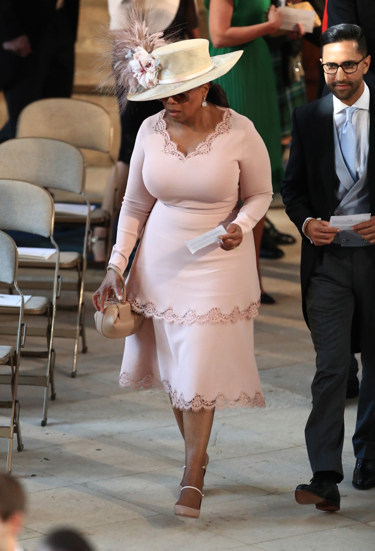 Talk show host Oprah Winfrey was among the guests 