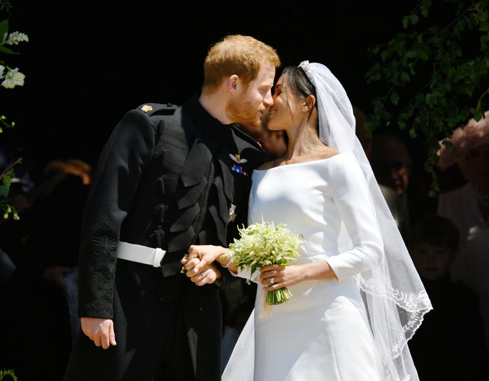 The kiss: The Duke and Duchess of Sussex 